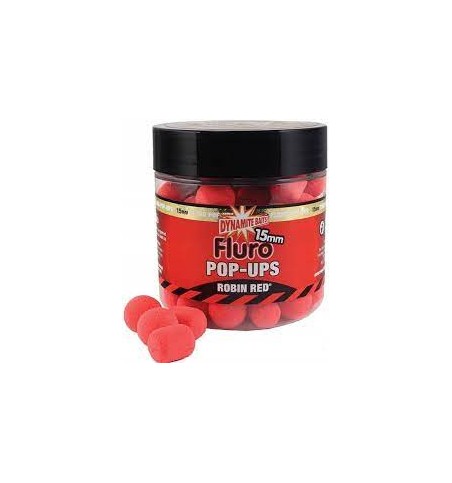 DYNAMITE BAITS FLUORO POP UP ROBIN RED 15MM