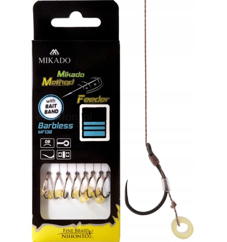 MIKADO PRZYPON METHOD FEEDER Z GUMKĄ ROZ.12/0,12MM