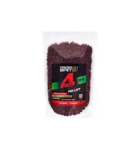 FEEDER BAIT PELLET F1 OCHOTKA KONOPIE 4MM 800G