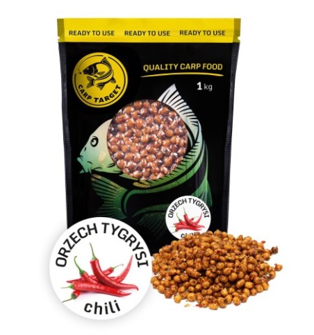 CARP TARGET GOTOWY ORZECH TYGRYSI CHILI 1KG