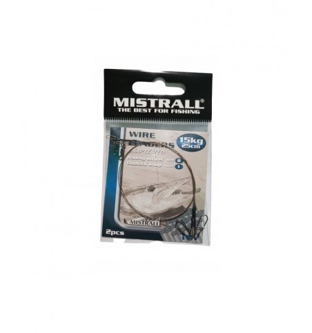 MISTRALL PRZYPON WIRE LEADERS 1X7 25CM/15KG