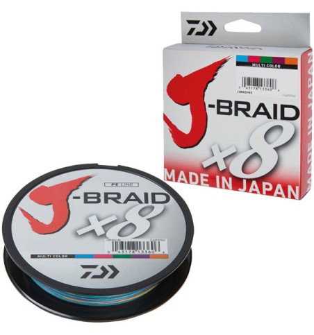 PLECIONKA DAIWA J-BRAID MULTICOLOR X8 0.10MM 150M