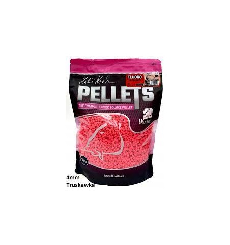 LK BAITS FLUORO PELLETS DZIKA TRUSKAWKA 4MM 1KG