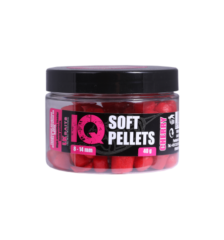 LK BAITS IQ SOFT PELLETS CHERRY 8-14MM 40G