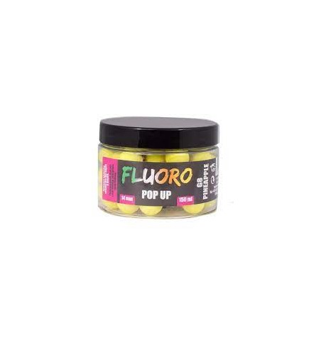 LK BAITS KULKI POP UP FLUORO G8 ANANAS 14MM